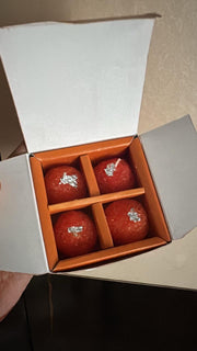 Moti Chur Laddu Design Candle (Pack of 4)
