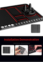 Anti-Slip Car Dashboard Rotatable Phone Mat Pad PVC Car Mobile Phone Holder