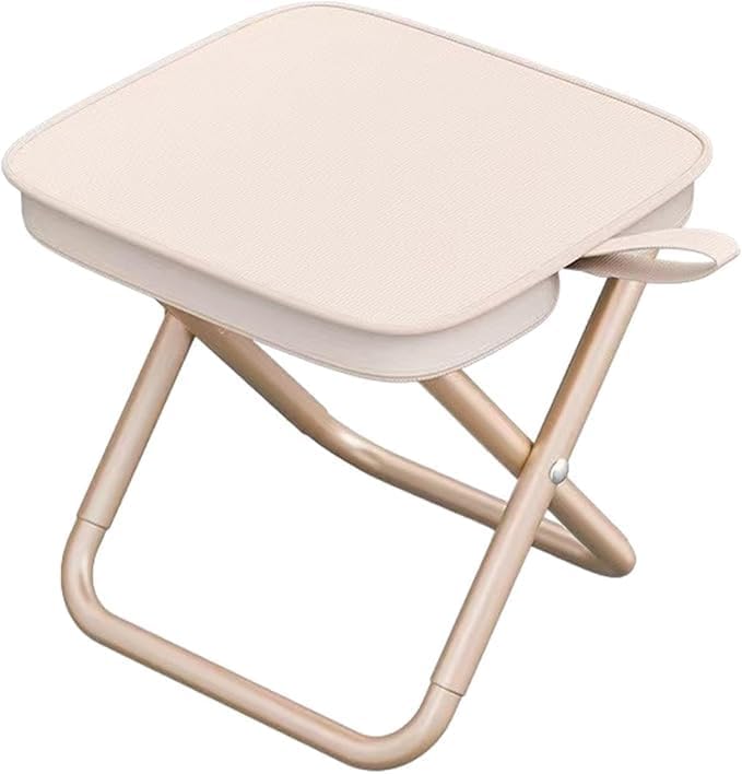 Folding Chair Lightweight Stool Camping Stool for Beach Picnic Outdoor Black Medium