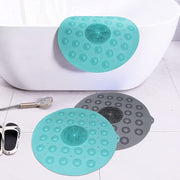 Bathroom Mat Non-Slip Suction Cup Round Silicone Bath Soft Shower Carpet