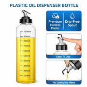 Auto Flip Cooking Oil Bottle, 500ML Olive Oil Bottle Dispenser for Kitchen