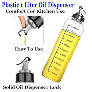 Auto Flip Cooking Oil Bottle, 500ML Olive Oil Bottle Dispenser for Kitchen