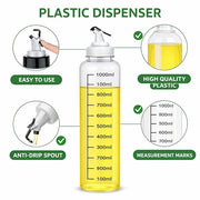 Auto Flip Cooking Oil Bottle, 500ML Olive Oil Bottle Dispenser for Kitchen