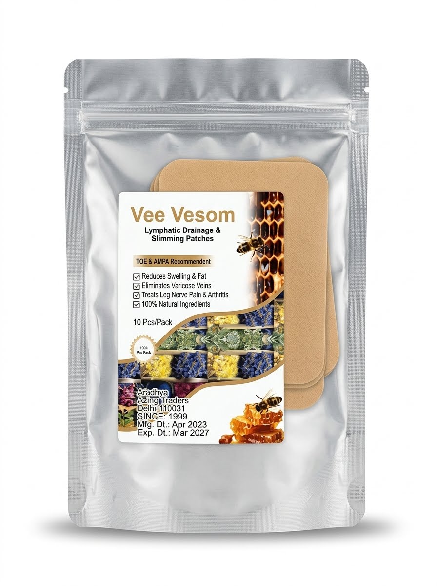 Vee Vesom Lymphatic Drainage & Slimming Patches (10 Patches)