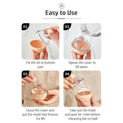 Big Ice Ball Mold Cute Bulb-shad for Whiskey Co Tails (Pack of 2)