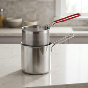 Stainless Steel Deep Fry Pot with Strainer Basket