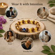 Rudraksha Citrine Crystal bracelets (Pack of 2)
