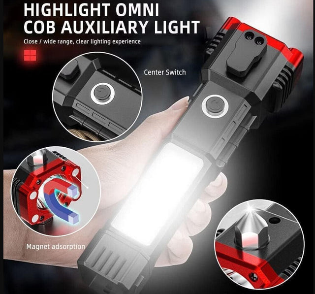 Torch light, LED 3W Torch Light Rechargeable Torch Flashlight