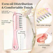 Crystal Serum Comb Applicator Massage Hair Comb for Scalp Massage