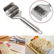 Stainless Steel Noodle Lattice Roller Dough Cutter Pasta Spaghetti Maker