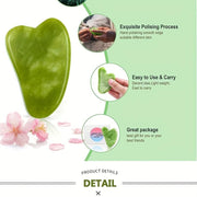 Face Jade Roller With Gua Sha