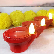 Water Sensor Diya Electric LED Diyas (Pack of 24)