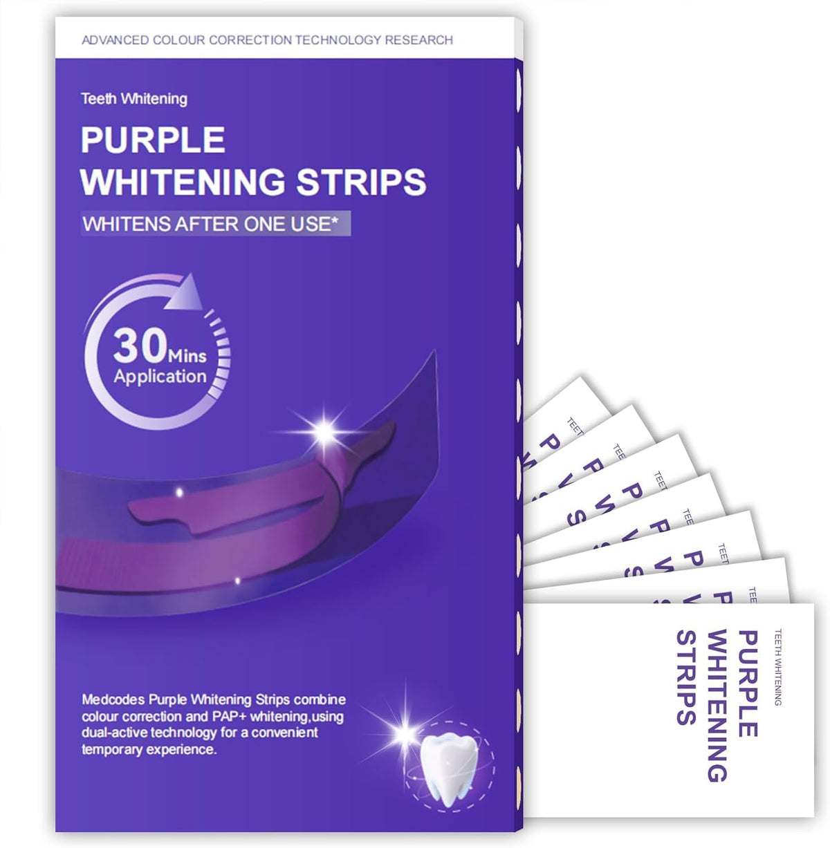 Purple Teeth Whitening Strips (Pack of 7)