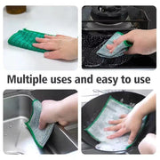 Double-Sided Microfiber Silver Silk Silver Cloth Kitchen (PACK OF 1)
