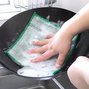 Double-Sided Microfiber Silver Silk Silver Cloth Kitchen (PACK OF 1)