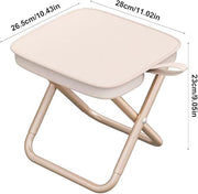 Folding Chair Lightweight Stool Camping Stool for Beach Picnic Outdoor Black Medium