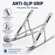 Foldable Adjustable Height Laptop Stand and Tablet Stand. for All Laptops and Tablets