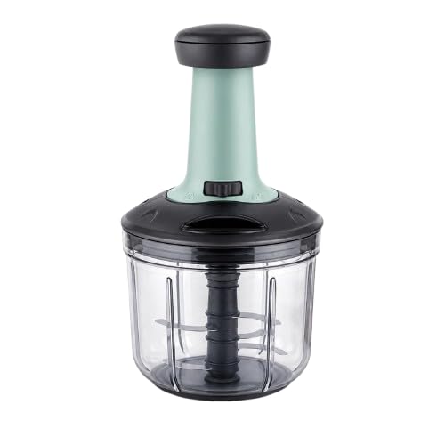 Manual Hand Press Push Chopper with 4 Blades