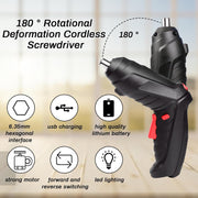 Electric Cordless Screwdriver Kit Set