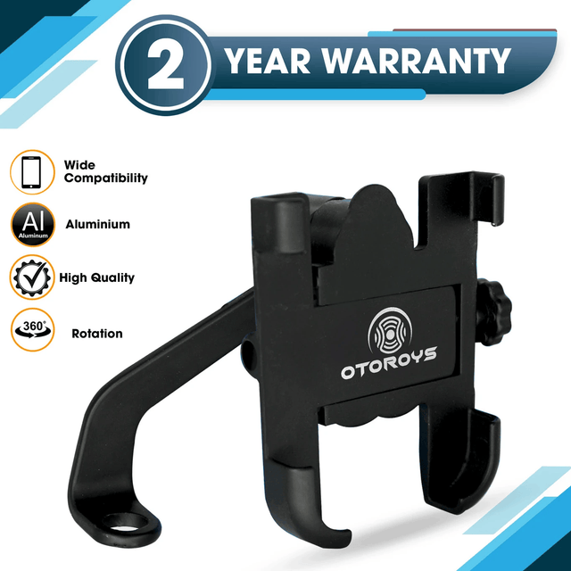 Bike Mount Holder for Navigation 360 Degree Rotating Handlebar