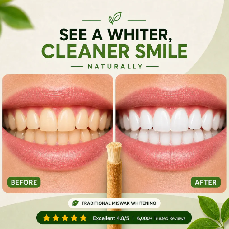 Teeth Whitening Miswak Sticks(Pack of 30)