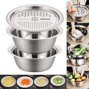 Piece Stainless Steel Multifunctional Basin Set