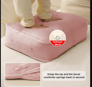 Storage Space Saving Self Compression Organizer