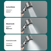 Household bathtub high-pressure shower nozzle turbine handheld shower nozzle