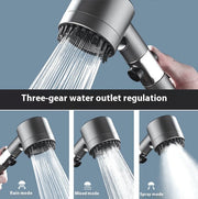 Household bathtub high-pressure shower nozzle turbine handheld shower nozzle