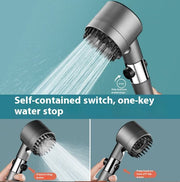 Household bathtub high-pressure shower nozzle turbine handheld shower nozzle