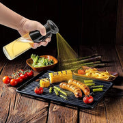 Kitchen Waterproof Black 500ml 2 in 1 Olive Oil Sprayer and Oil Dispenser Bottle for Kitchen