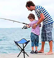 Mini Folding Tripod Stool, Portable Stable Travel Chair Tri-Leg Stool