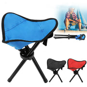 Mini Folding Tripod Stool, Portable Stable Travel Chair Tri-Leg Stool
