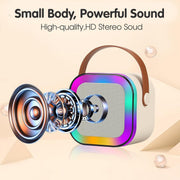 Mini Portable Blue-Tooth Karaoke Speaker with Wireless Microphone
