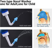 Neti Pot for Sinus Cleaning | BPA-Free Nose Wash Cleaner for Adults & Kids
