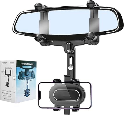 Phone Mount for Car, Large Rear Mirrors Friendly