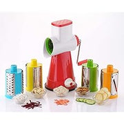 Plastic Stainless Steel 4 in 1 Multi-Functional Drum Rotary Vegetable Cutter