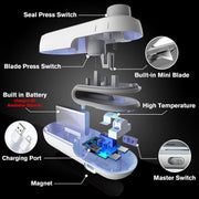 Portable Plastic Bag Sealing Machine | Construx Mini Bag Sealer with Cutter and Magnet