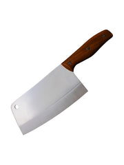 Silver Toned & Brown Stainless Steel Kitchen Knife