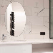 Unbreakable Plastic Sheet New Oval Shape Wall Sticker Mirror for Bathroom