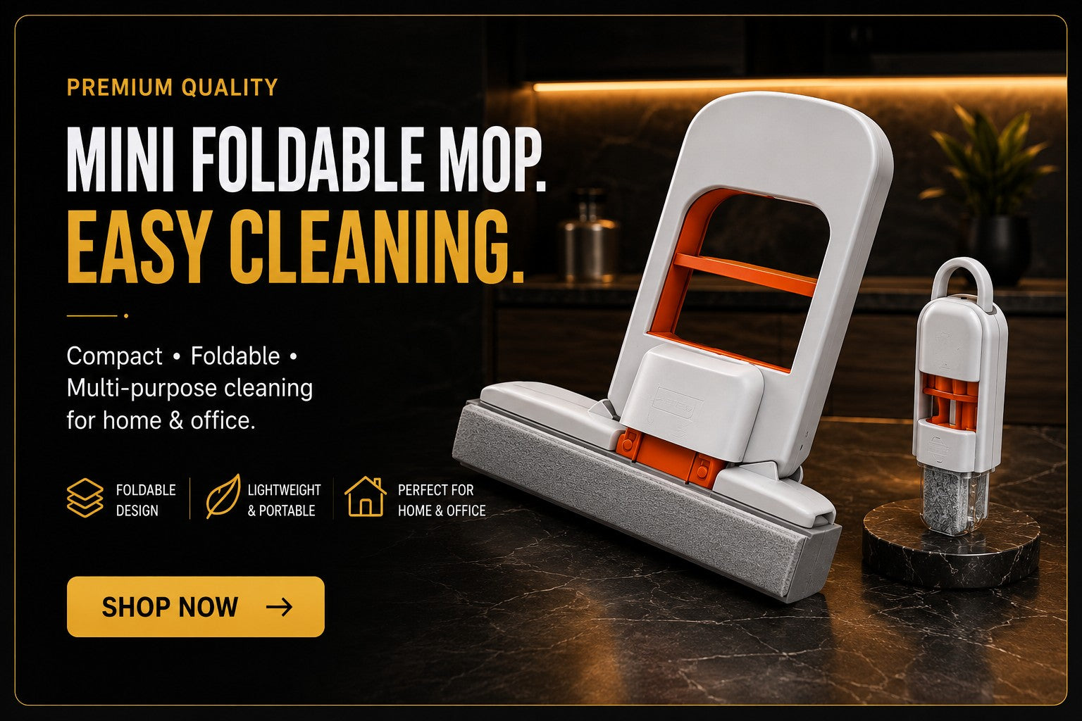 Mini Foldable Mop