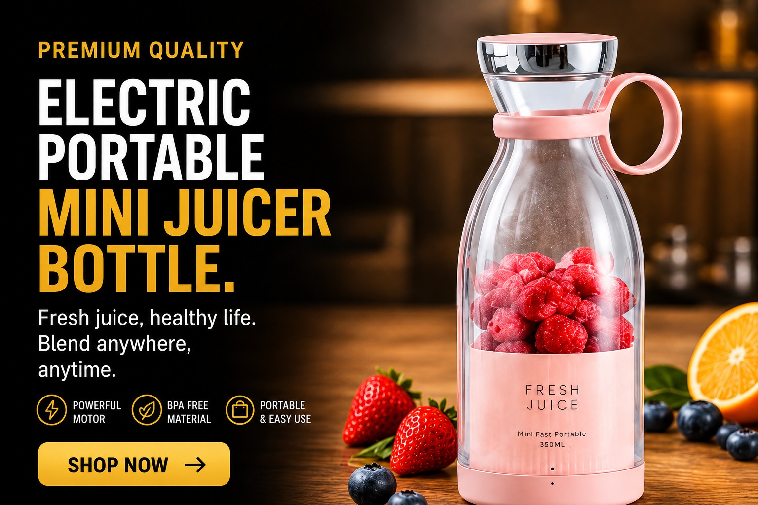Electric Portable Mini Juicer Bottle